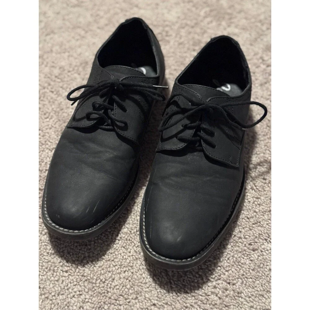 Jousen Milan Brand, Men’s Black Dress Shoes, Size 9 Footwear